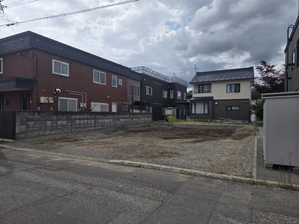 旭川市錦町22丁目の住宅解体工事風景